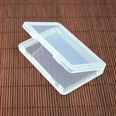 1 шт., портативный квадратный прозрачный пластиковый контейнер для хранения бижутерии, 9,5*6,4*1 см ► Фото 1/5