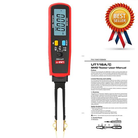 UNI-T UT116C SMD тестер; Резистор/конденсатор/диод (RCD) параметр метр Метр/цифровой мультиметр SMD ► Фото 1/6