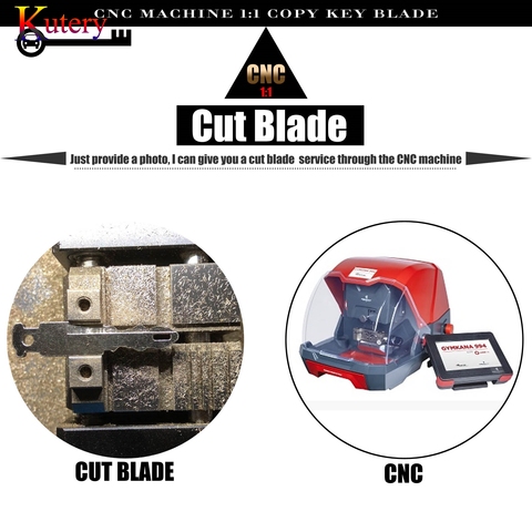 Kutery CNC cut blade copy blade cut car key плата за обслуживание для vw Toyota Peugeot ford Audi Hyundai kia Honda chevrolet renault A ► Фото 1/4