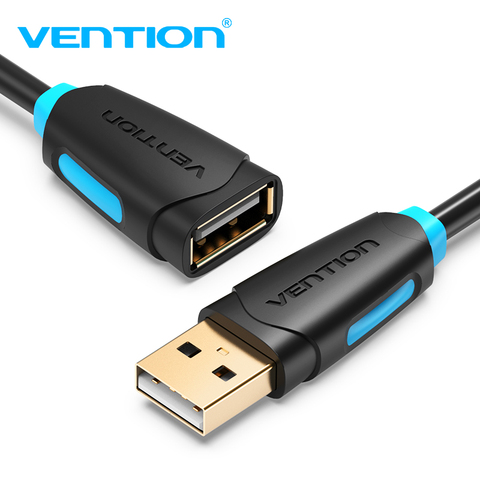 USB-кабель Vention с разъемом «Папа-мама», 2 м, 3 м, 5 м, удлинитель, сверхскоростная синхронизация данных, USB 2,0, Удлинительный кабель для ПК и ноутбу... ► Фото 1/6