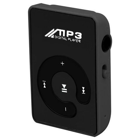 Мини зеркальный зажим USB цифровой Mp3 музыкальный плеер Поддержка 8 Гб SD TF карта черный ► Фото 1/5