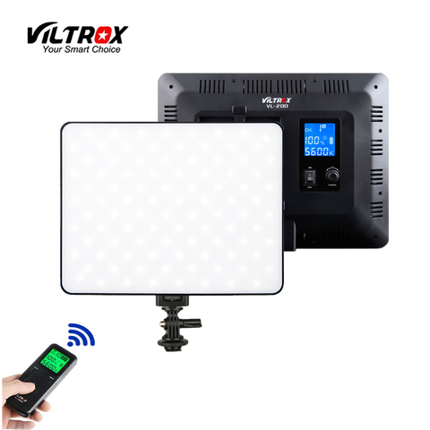 Viltrox VL-200T 30 Вт Светодиодная лампа для студийной видеосъемки с беспроводным дистанционным управлением тонкая двухцветная лампа с регулируем... ► Фото 1/6