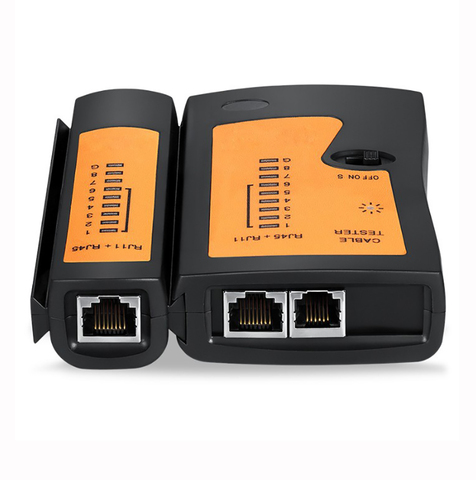 OULLX RJ45 Кабельный тестер lan Кабельный тестер RJ45 RJ11 RJ12 CAT5 UTP LAN Кабельный тестер Сетевой Инструмент Ремонт сети ► Фото 1/6