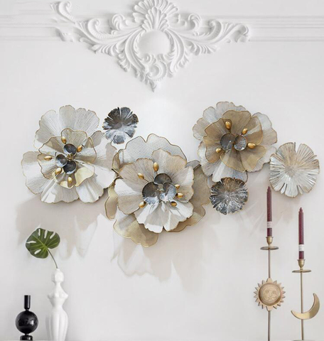 Европейский 3D стерео кованый железный цветок украшение для стен Декор для дома фотообои для дивана ► Фото 1/6