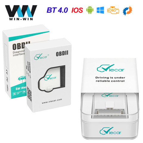 Сканер Viecar ELM 327 OBD2 Bluetooth 4,0, сканер ELM327 V1.5 PIC18F25K80 OBD 2 OBD2 автомобильный диагностический инструмент EasyDiag для IOS/Android ► Фото 1/6