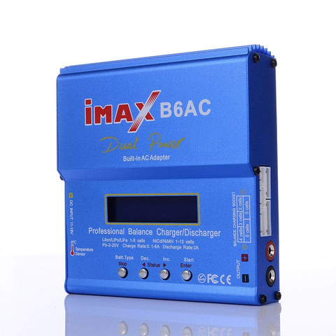 Зарядное устройство IMAX 80 Вт B6AC RC Баланс Батарея Зарядное устройство AC/DC двойное портативное Мощность Профессиональный Lipo Зарядное устройство AC V2 50 Вт LiPo Life Li-Ion никель-металл-гидридных и никель-кадмиевых типов аккумуляторов ► Фото 1/5