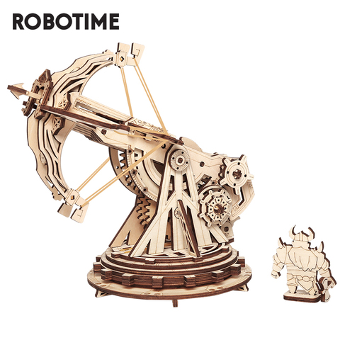 Robotime ROKR Siege Heavy Ballista 3D Wooden Puzzle Game Toys for Children Kids KW401 ► Фото 1/6