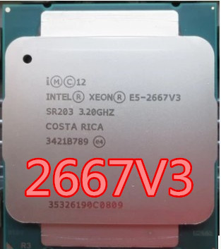 L Intel Xeon OEM verison E5-2667V3 CPU E5 2667 V3 3,2 GHz 8-Core 20M LGA2011-3 135W 2667V3 ► Фото 1/1