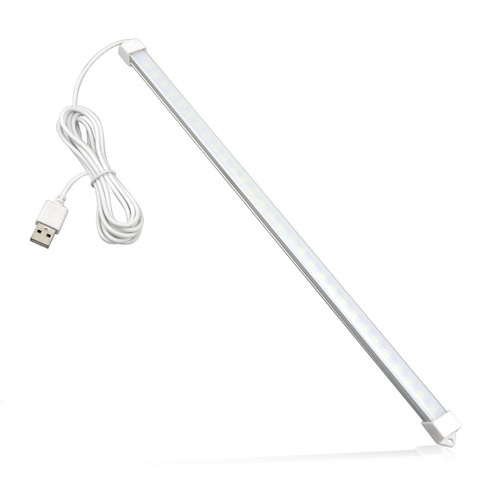 1 шт. USB кабель, питание от постоянного тока 5 В, книжный светильник s 30 светодиодный s SMD2835 СВЕТОДИОДНЫЙ ночник для чтения, светодиодный светильник-трубка ► Фото 1/6