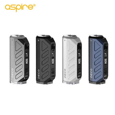 Оригинальный мод Aspire Deco 80 Вт, совместимый с одним аккумулятором 21700 и 18650 (не входит в комплект), набор электронных сигарет ► Фото 1/6