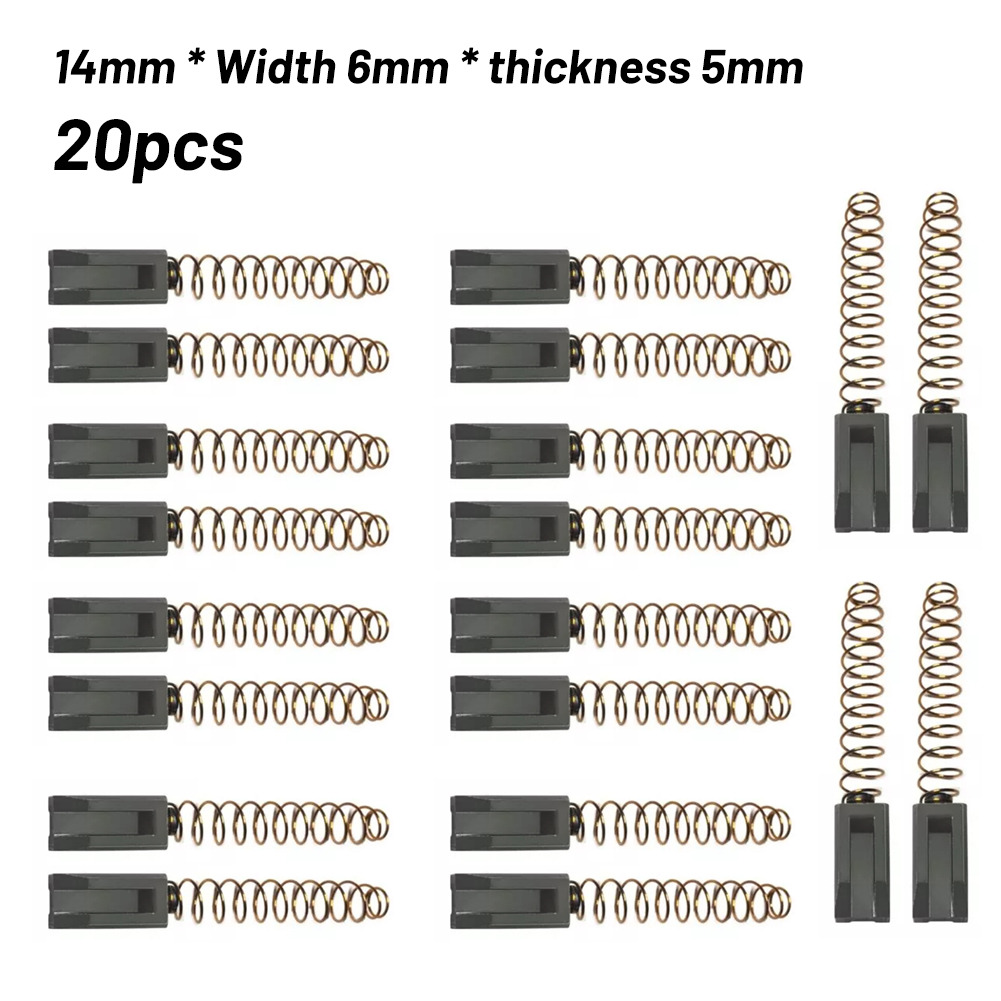 10 пар в комплекте; Угольные щетки воздушные угольные щетки для Triac S/PID сварочный пистолет горячим воздухом/Машина Для Сварки Пластмассовых Материалов мотора 14 мм * 6 мм * 5 мм ► Фото 1/5