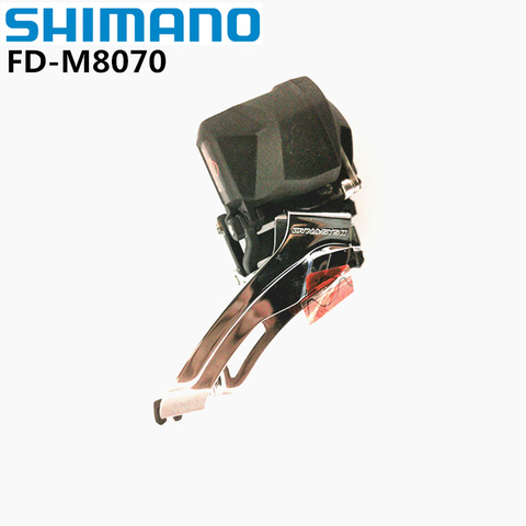 Переключатель передач SHIMANO DEORE XT DI2 M8070, передний переключатель скорости 2x11, распашной, электронный, передний циферблат ► Фото 1/3