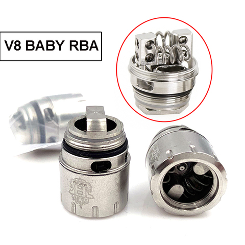 Оригинальный V8 Baby RBA катушка для 3 мл стеклянная трубка бак DIY Vape Хлопок ядро 5 мл V8 большой детский Атомайзер ► Фото 1/6