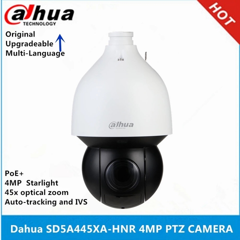 Оригинальная камера Dahua SD5A445XA-HNR 4MP 45X zoom POE + IP67 IK10 IR150M с автослежением WizSense Starlight PTZ ► Фото 1/1