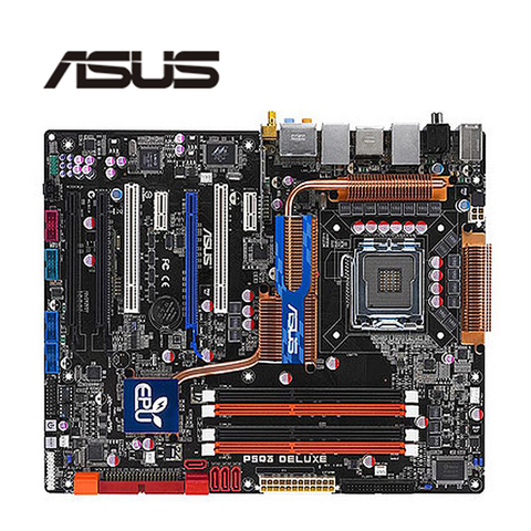 Для Asus P5Q3 Deluxe/WiFi-AP @ n материнская плата для настольного компьютера P45 разъем LGA 775 Q8200 Q8300 DDR3 оригинальная б/у материнская плата в продаже ► Фото 1/1