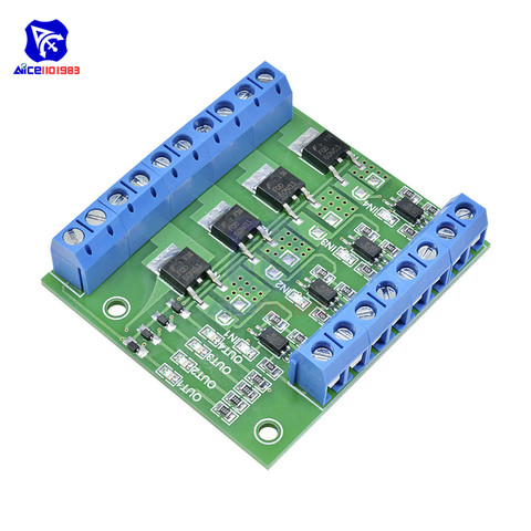 4-канальный импульсный триггерный контроллер MOS FET, ШИМ-вход для светодиодного двигателя ► Фото 1/6