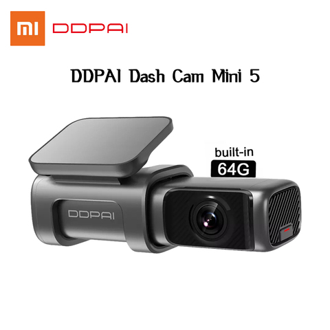 Видеорегистратор Xiaomi DDPAI Mini 5 UHD, 4K, 24 часа, встроенный Wi-Fi, GPS, 2160P ► Фото 1/6