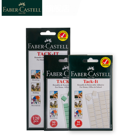 Двухсторонняя глина Faber Castell 187092, безгвоздевая глина, фото, клейкий слой без следов, двухсторонний клей, клейкая лента ► Фото 1/6