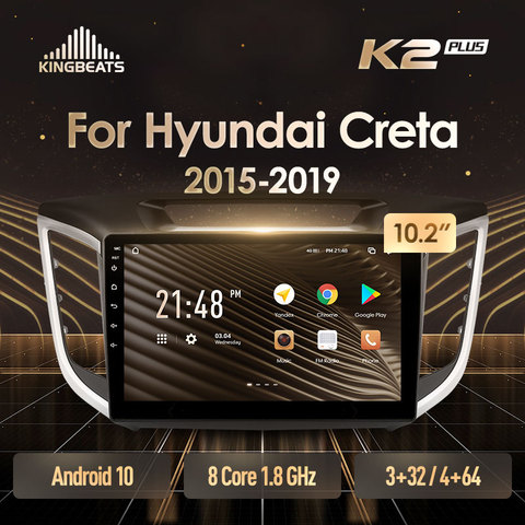 KingBeats штатное головное устройство For Hyundai Creta IX25 2015 - 2022 GPS Android 10 автомагнитола на андроид магнитола For Хендай Крета GS For автомобильная мультимедиа Octa Core 8 core*1.8G No 2din 2 din dvd ► Фото 1/6