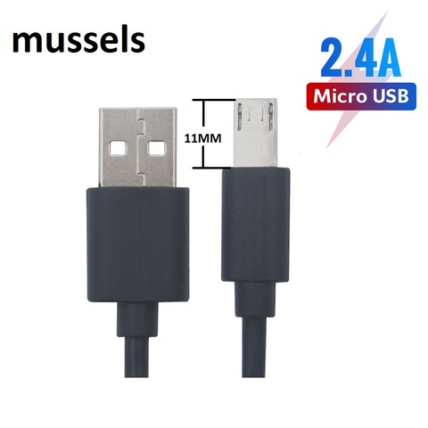 Кабель Micro USB для телефона, 11 мм, длинный разъем, кабель Kabel для телефона с разъемами Micro USB, для HOMTOM, HT20 Pro, ZOJI, Z7, Z8, Guophone V9, V19, Oukitel Mix 2 ► Фото 1/6