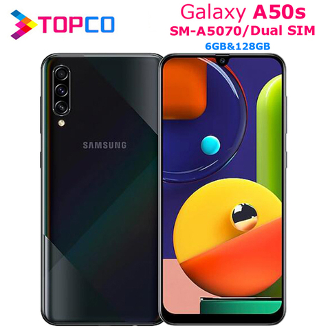 Оригинальный мобильный телефон Samsung Galaxy A50s A5070, две Sim-карты, восемь ядер, 6,4 дюйма, тройная камера, 6 ГБ ОЗУ 128 Гб ПЗУ, NFC, 4000 мАч ► Фото 1/1