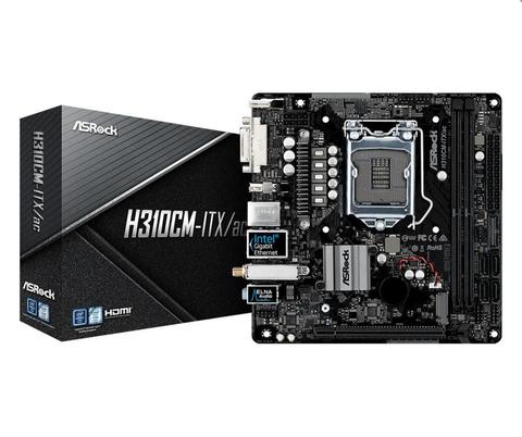 ASRock H310CM-ITX/ac поддержка NVME материнская плата Mini-ITX Intel 310 чипсет 4 * SATA 6 ГБ/сек. USB 3,1/HDMI/ PD LGA 1151 интерфейс ► Фото 1/5