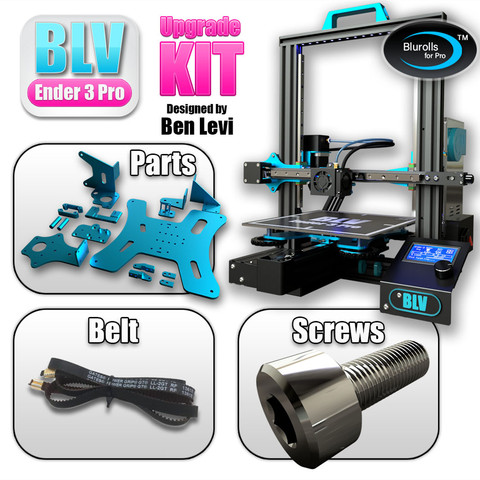 Набор для модернизации 3D-принтера Blurolls BLV Ender 3 Pro, включая винты Gates X/Ybelt ender3, алюминиевые пластины, оригинальная линейная направляющая Hiwin ► Фото 1/2