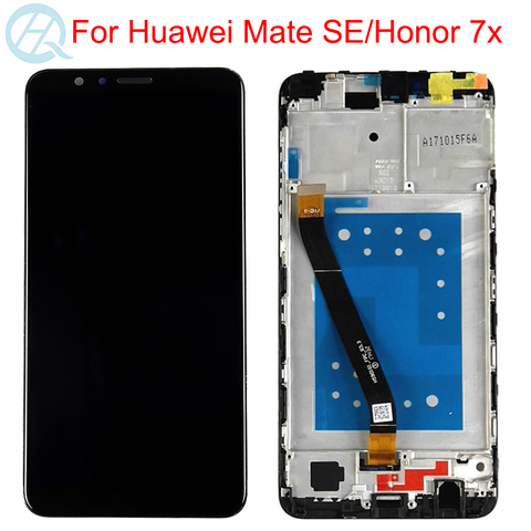 Оригинальный ЖК-дисплей Mate SE для Huawei Honor 7X, сенсорный экран с рамкой, экран 5,93 дюйма для Huawei Mate SE, ЖК-дисплей с поддержкой L22, L24, для Huawei Honor 7X ► Фото 1/6