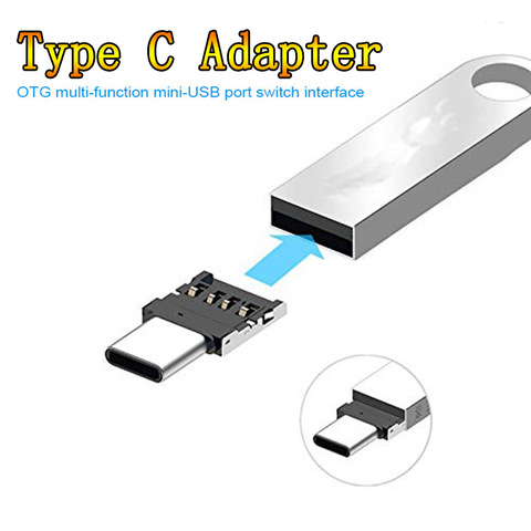 Адаптер Type-C OTG, многофункциональный преобразователь USB-интерфейса в адаптер Type-C, интерфейс микро-передачи данных, устройство для чтения кар... ► Фото 1/6