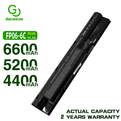 Golooloo Батарея для hp COMPAQ ProBook 440 445 450 470 455 G0 G1 G2 серии 707617-421 708457-001 708458-001 аккумулятор большой емкости FP06 FP06XL FP09 ► Фото 1/6