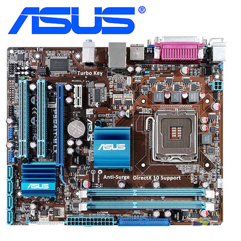 Материнские платы ASUS P5G41T-M LX LGA 775 DDR3 8 ГБ для Intel G41, б/у системная плата для настольных ПК, системная плата SATA II PCI-E X16 ► Фото 1/6