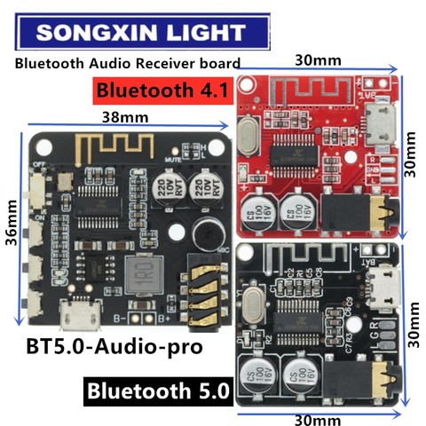 Bluetooth аудио приемник плата Bluetooth 4,1 mp3 декодер не допускающий потерь плата беспроводной стерео музыкальный модуль ► Фото 1/6