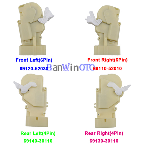 Привод дверного замка, передний/задний/правый/левый для Lexus RX300 GS300 GS430 GS400, подходит для Toyota Harrier 69120-52030 69130-30110 ► Фото 1/6