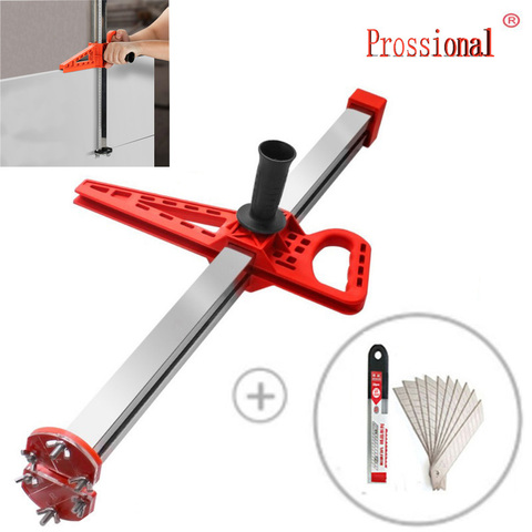 Manual Gypsum Board Cutting Artifact Roller Type Hand Push Drywall Cutting Tool Stainless Steel Woodworking Cutting board tools ► Фото 1/6