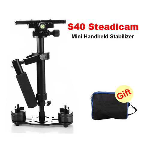 S40 Steadicam 40 см мини Steadycam Pro, Ручной Стабилизатор для видеокамеры, цифровой камеры, видеокамеры Canon, Nikon, Sony DSLR ► Фото 1/6