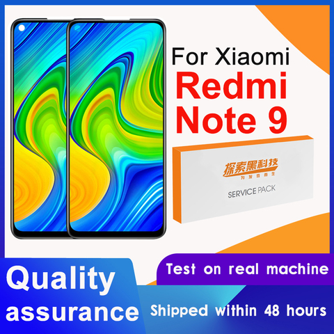 100% протестированный 6,53 ''дисплей Замена для Xiaomi Redmi Note 9 LCD сенсорный экран дигитайзер сборка для Redmi Note9 ЖК-экран ► Фото 1/6