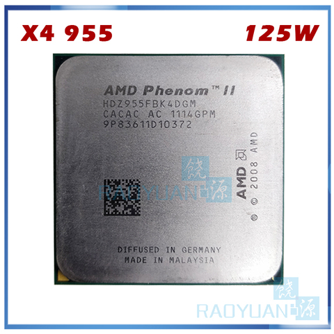 Четырехъядерный процессор AMD Phenom II X4 955, 125 Вт, 3,2 ГГц, HDZ955FBK4DGM HDZ955FBK4DGI HDX955FBK4DGM Socket AM3 ► Фото 1/1