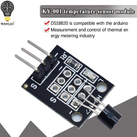 KY-001 3pin DS18B20 модуль датчика измерения температуры Diy стартовый комплект KY001 ► Фото 1/6