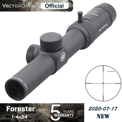 Оптический прицел Vector Optics Forester JR 1-4x24, прицел для охотничьей винтовки с кромкой до края, 1/2 MOA, подходит для 223 5,56 мм 7,62 мм и страйкбола ► Фото 1/6