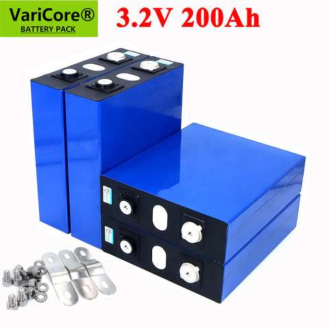 VariCore 3,2 V 200Ah LiFePO4 литиевая батарея 3,2 v 3C литий-железо-фосфатный Аккумулятор для детей возрастом от 12V 24V батареи инвертор автомобиля RV ► Фото 1/1