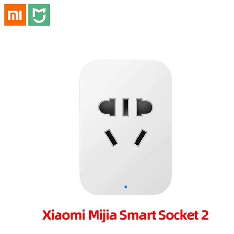 Оригинальная смарт-розетка Xiaomi mijia WIFI 2 Bacic WiFi беспроводной удаленный разъем адаптер питания ВКЛ./ВЫКЛ. С телефоном Прямая поставка ► Фото 1/1