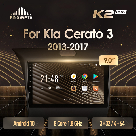 KingBeats штатное головное устройство For Kia Cerato 3 2013 - 2017 GPS Android 10 автомагнитола на андроид магнитола For Киа Серато 3 YD For  автомобильная мультимедиа Octa Core 8 core*1.8G DDR4 32G 64G 128G ► Фото 1/6