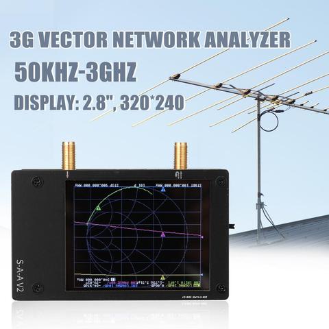 Высокочувствительный V2 3 ГГц анализатор сети вектора, антенна NanoVNA, анализатор, коротковолновый HF VHF UHF 2,8 дюйма TFT ЖК-экран ► Фото 1/6