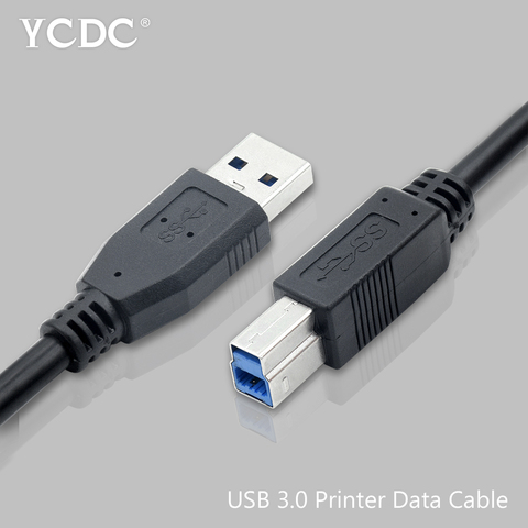 Высокоскоростной Кабель USB 3,0 Type-B для синхронизации данных и передачи данных, Кабель для принтера 0,3/0,5/1/1, 8/3/5 м для HP, Canon, Lexmark, Samsung, CyberPower ► Фото 1/6