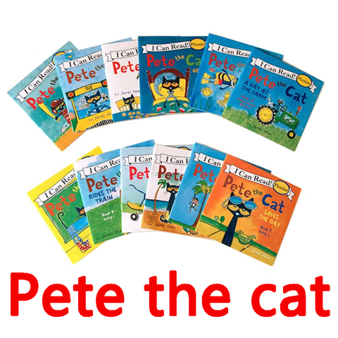 12 книг/набор, детские книги с надписью «Pete Cat» ► Фото 1/6