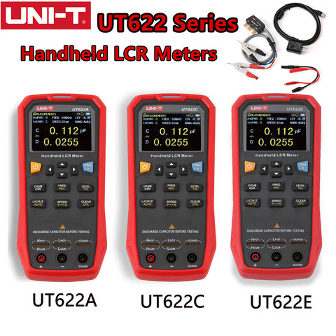 UNI-T UT622E/UT622C/UT622A Ручной LCR метров ЖК-дисплей цифровой мост постоянной ёмкости, универсальный конденсатор индуктивности тестер сопротивления частота мультиметр ► Фото 1/6