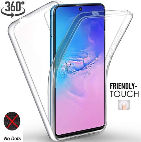 Чехол с полным покрытием 360 для samsung Galaxy A51 A31 A21S A11 M11 A41 M21 A01 A20S A30S A50 S20 Ultra Note 10 Lite S10 Plus , Силиконовый ТПУ двойной прозрачный чехол на самсунг а 51 31 41 50 11 ► Фото 1/6