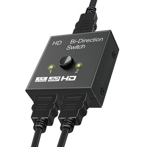 4K HDMI-совместимый переключатель с 2 портами двунаправленный 1x2 / 2x1 HD переключатель сплиттер 4K 1080P 3D HDR HDCP для PS4 PS3 Xbox HDTV BOX ► Фото 1/1