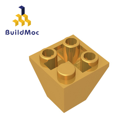 BuildMOC, совместимая техника, 3676 склон, инвертированный 45, 2x2 для строительных блоков, детали «сделай сам», образовательные детали, игрушки ► Фото 1/6