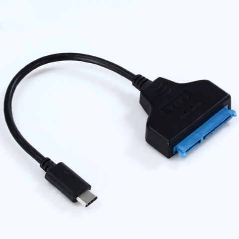 Переходник USB 3,1/TYPE-C на SATA, Кабель-адаптер типа C для 2,5-дюймового жесткого диска SSD ► Фото 1/3